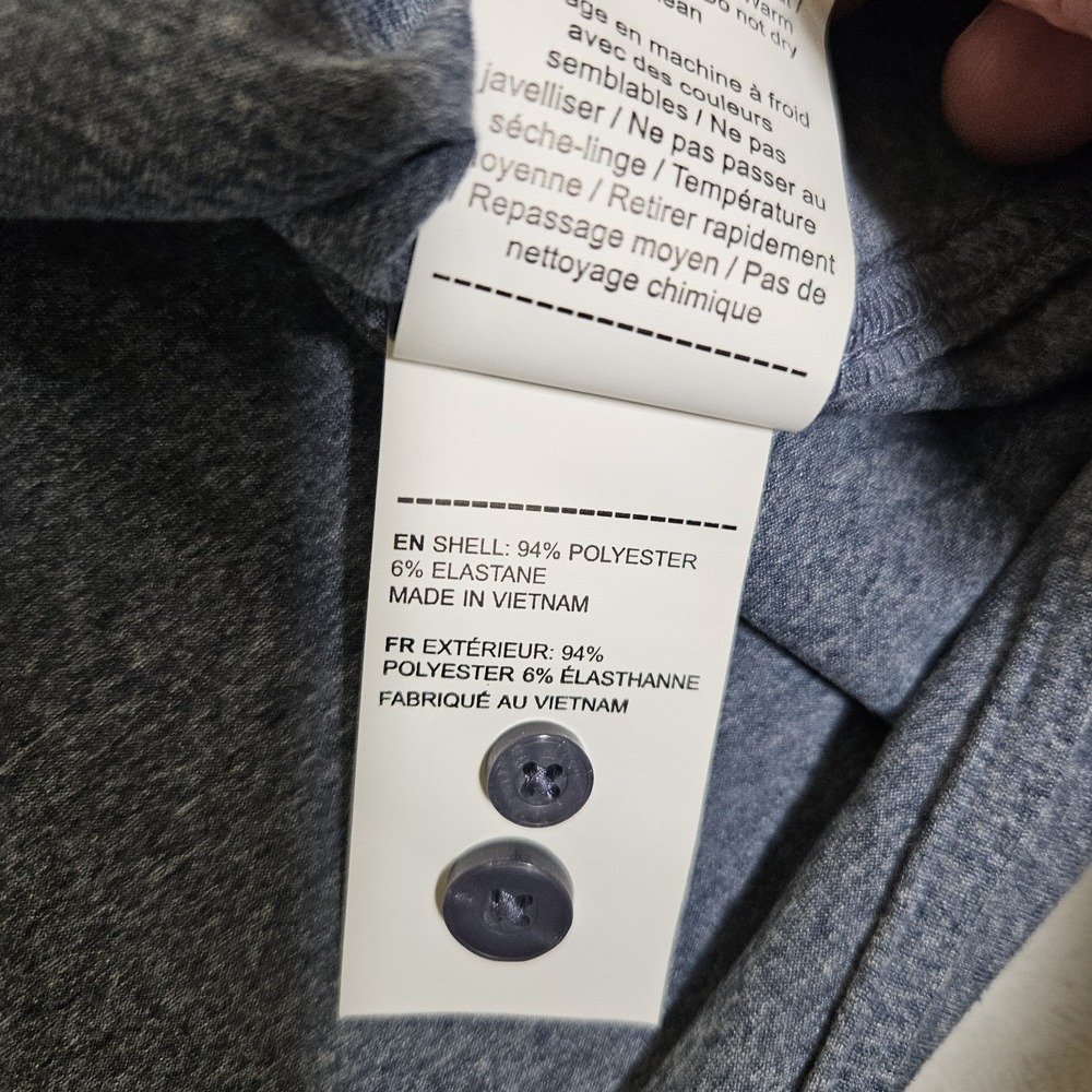 UNTUCKit Shirt Men Sz XXXL‎ Slim Blue Button Up Long Sleeve Performance Perf Tee - Picture 5 of 8